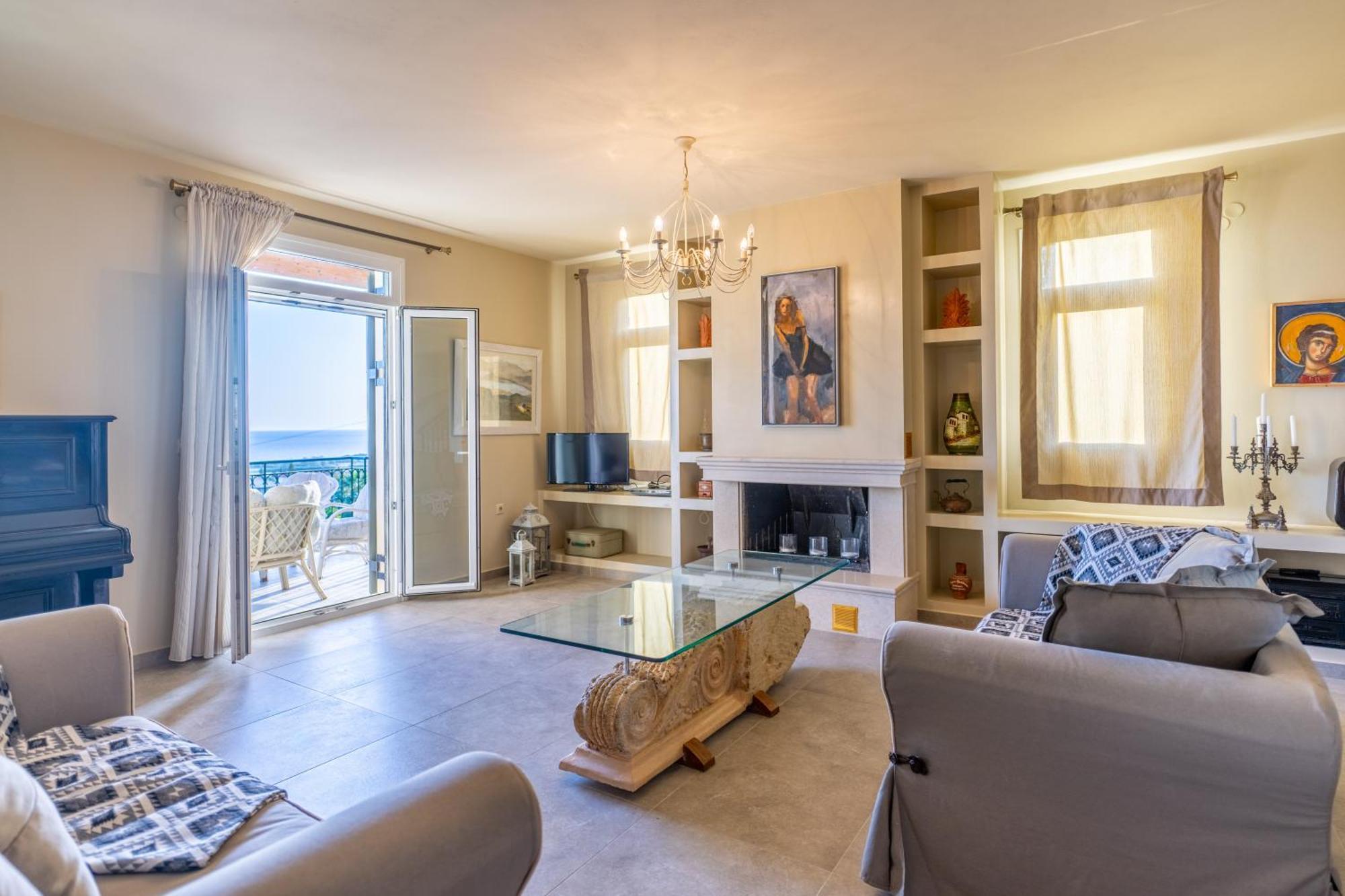 Liogerma Art Deco Villa - 5 Min Drive To Lassi سفوروناتا المظهر الخارجي الصورة